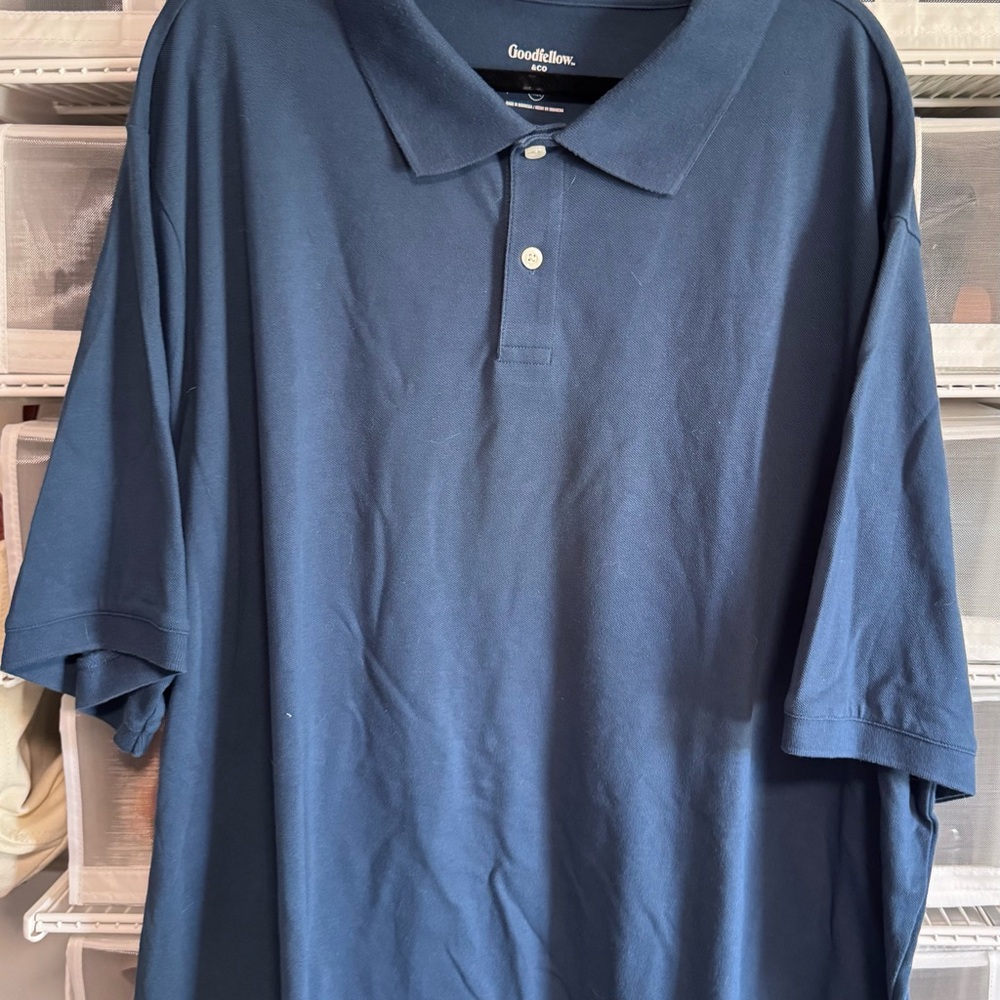 Goodfellow & Co Blue Polo Shirt Casual Fit
